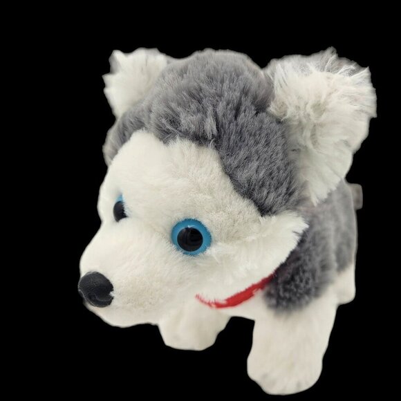 GUND Husky Dog Wolf Pup 7" Red Bandana Gray White Plush Stuffed Toy Walmart 2019 - Picture 1 of 7
